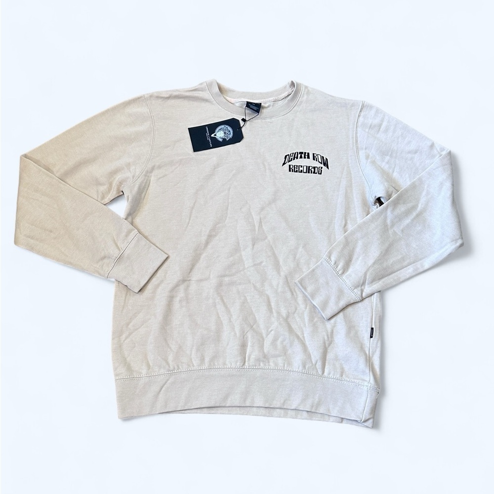 NWT Crooks & Castles x Death Row Records Core Crewneck in Beige